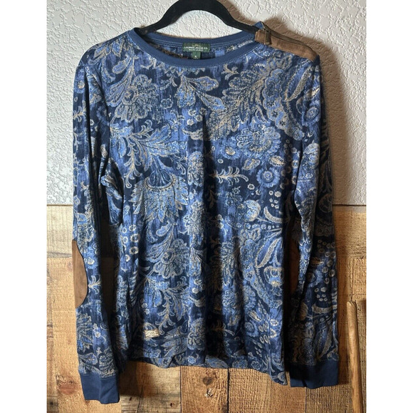 Lauren Ralph Lauren Tops - Lauren Ralph‎ Lauren Top Womens Sz Xl Fuax Suede Cotton Western Cowgirlcore
